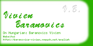 vivien baranovics business card